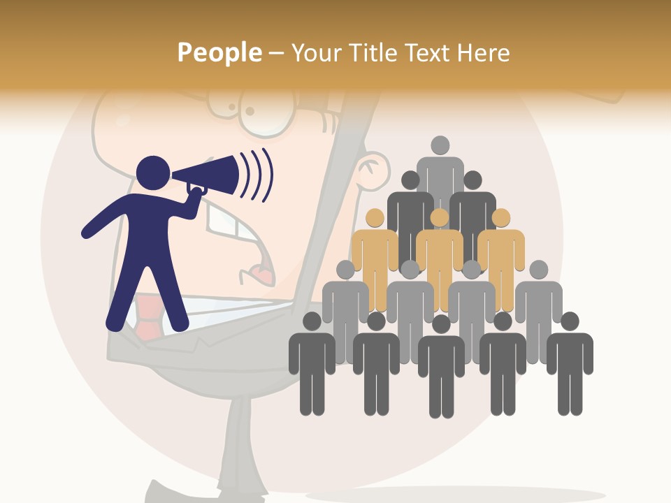 Rage Illustration Destruction PowerPoint Template