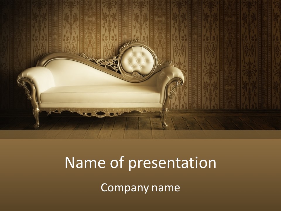 Knob Wall Retro PowerPoint Template