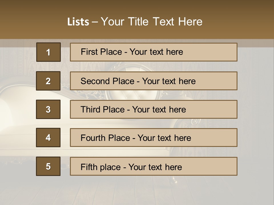 Knob Wall Retro PowerPoint Template