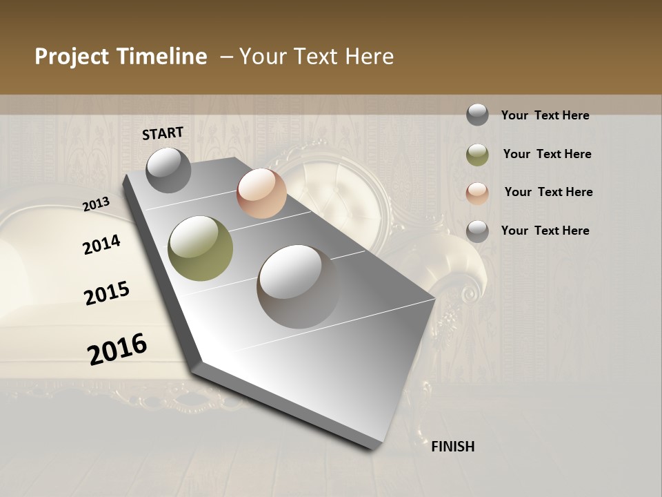 Knob Wall Retro PowerPoint Template