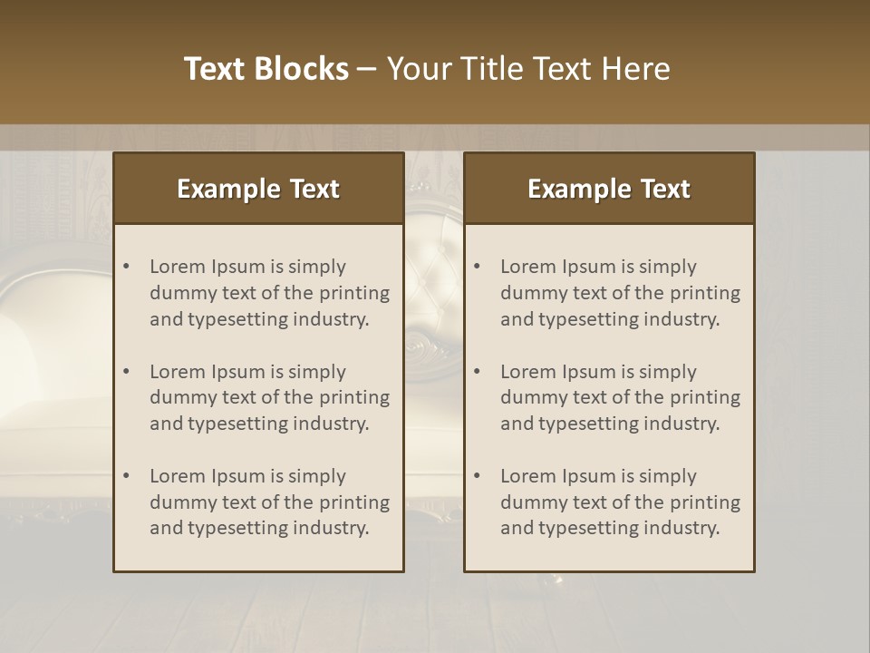 Knob Wall Retro PowerPoint Template