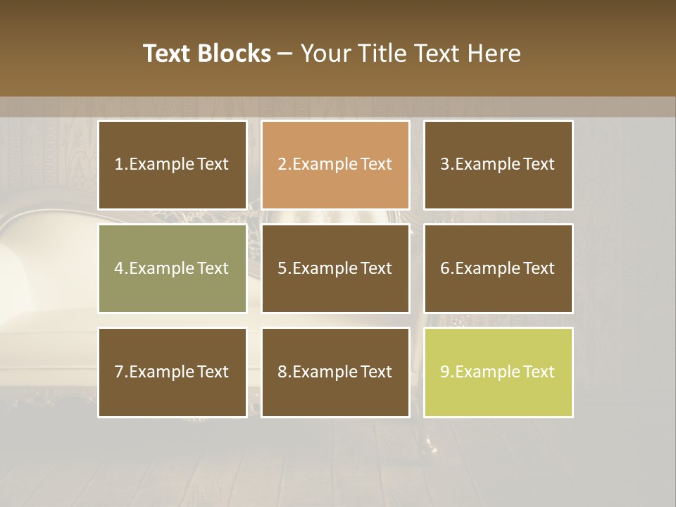 Knob Wall Retro PowerPoint Template