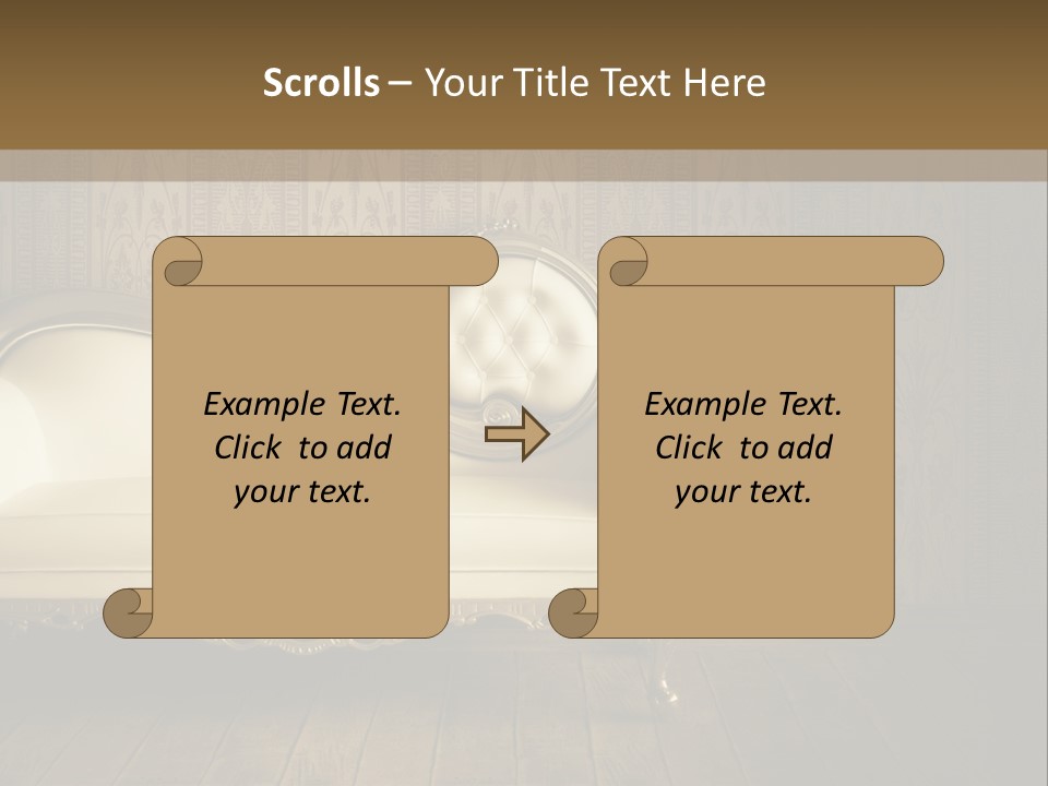 Knob Wall Retro PowerPoint Template