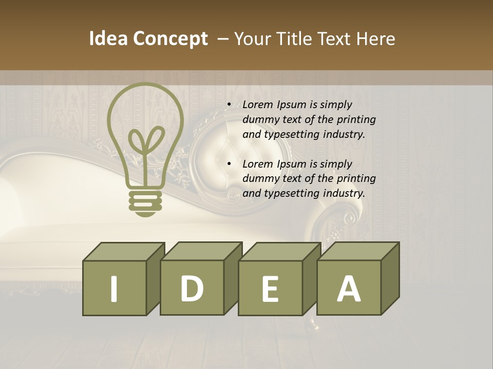 Knob Wall Retro PowerPoint Template