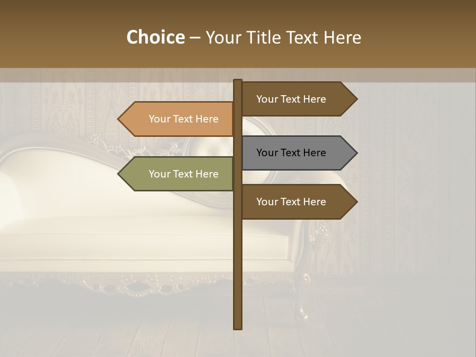 Knob Wall Retro PowerPoint Template