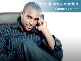 Employee Male Work PowerPoint Template