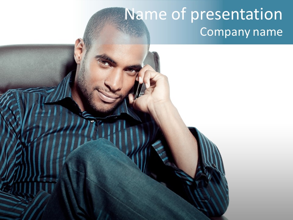 Employee Male Work PowerPoint Template