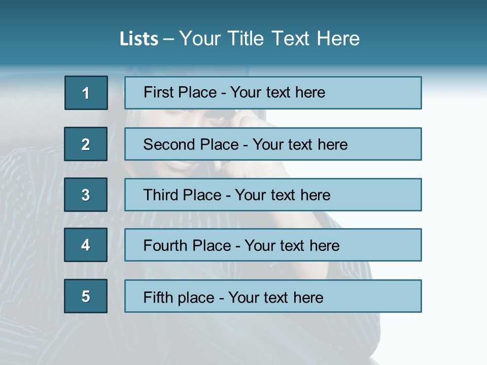 Employee Male Work PowerPoint Template