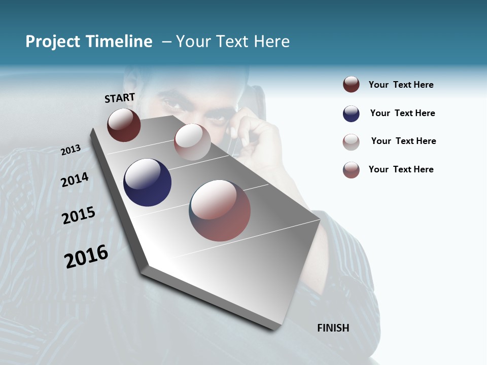 Employee Male Work PowerPoint Template