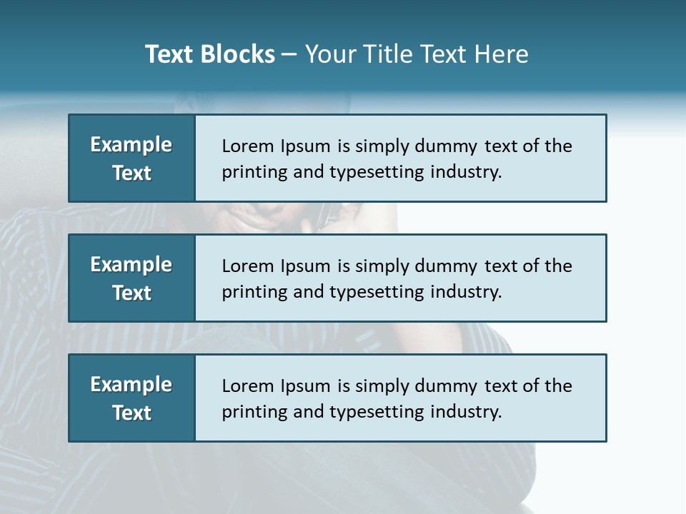 Employee Male Work PowerPoint Template