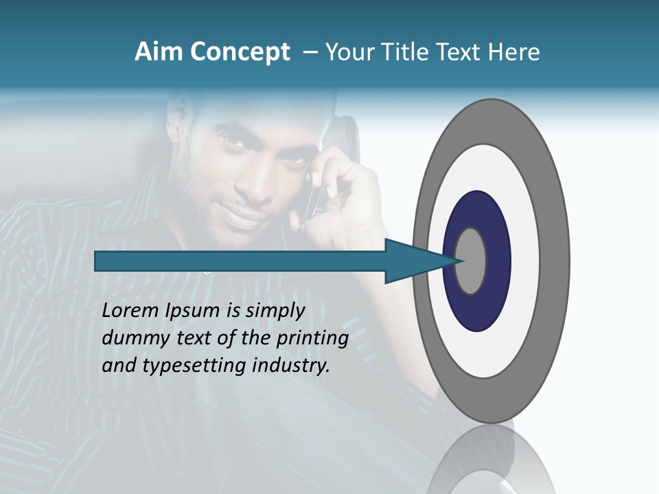 Employee Male Work PowerPoint Template