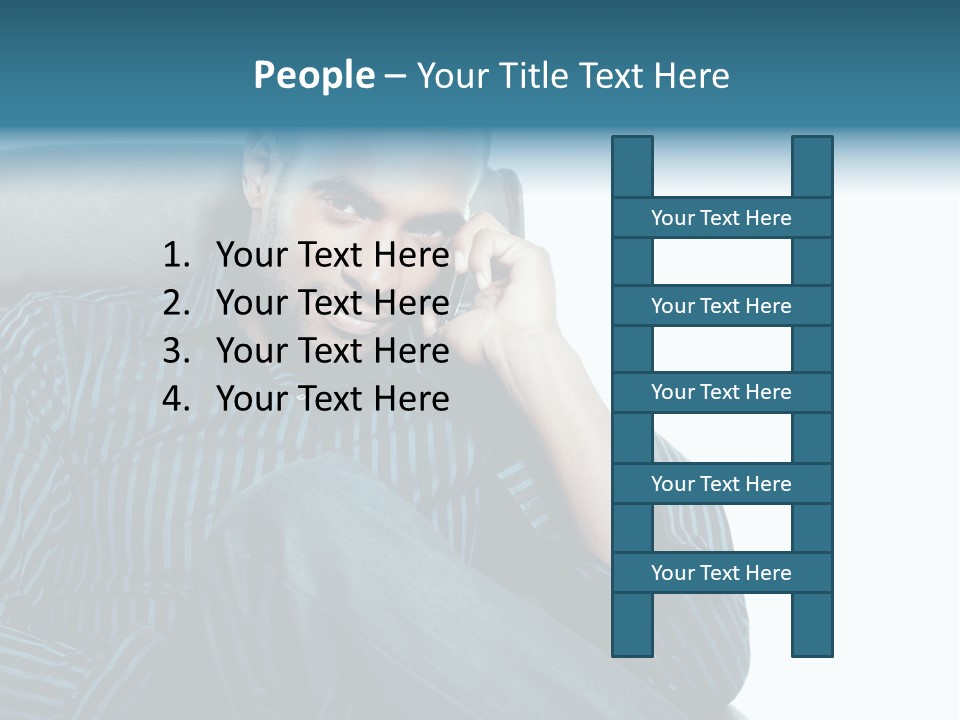 Employee Male Work PowerPoint Template