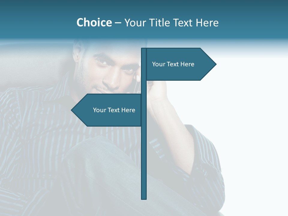 Employee Male Work PowerPoint Template