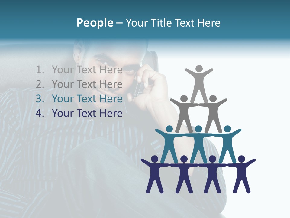 Employee Male Work PowerPoint Template