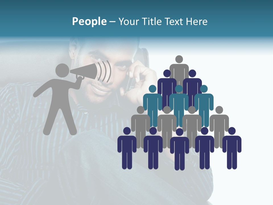 Employee Male Work PowerPoint Template