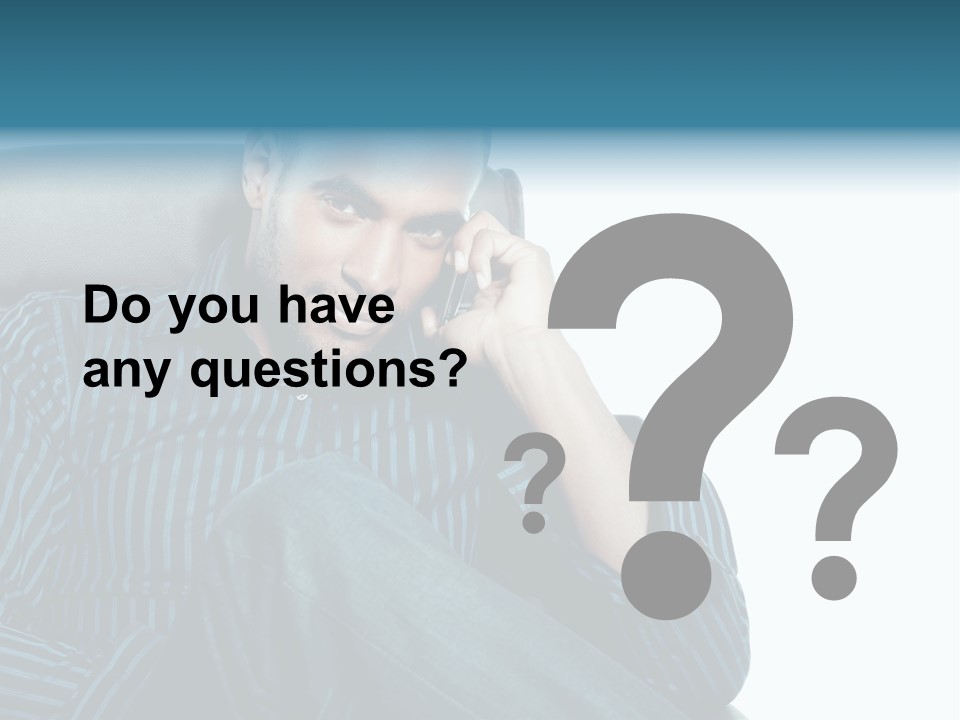 Employee Male Work PowerPoint Template