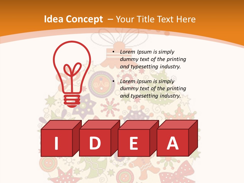 Christmas Ball Cute PowerPoint Template