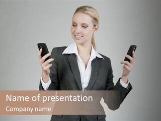 Blond Cell Welldressed PowerPoint Template