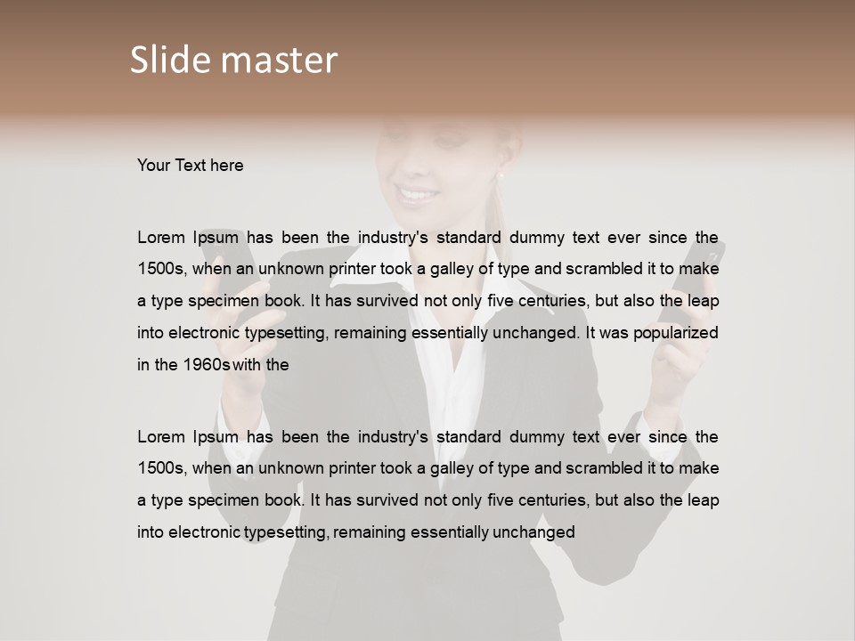 Blond Cell Welldressed PowerPoint Template