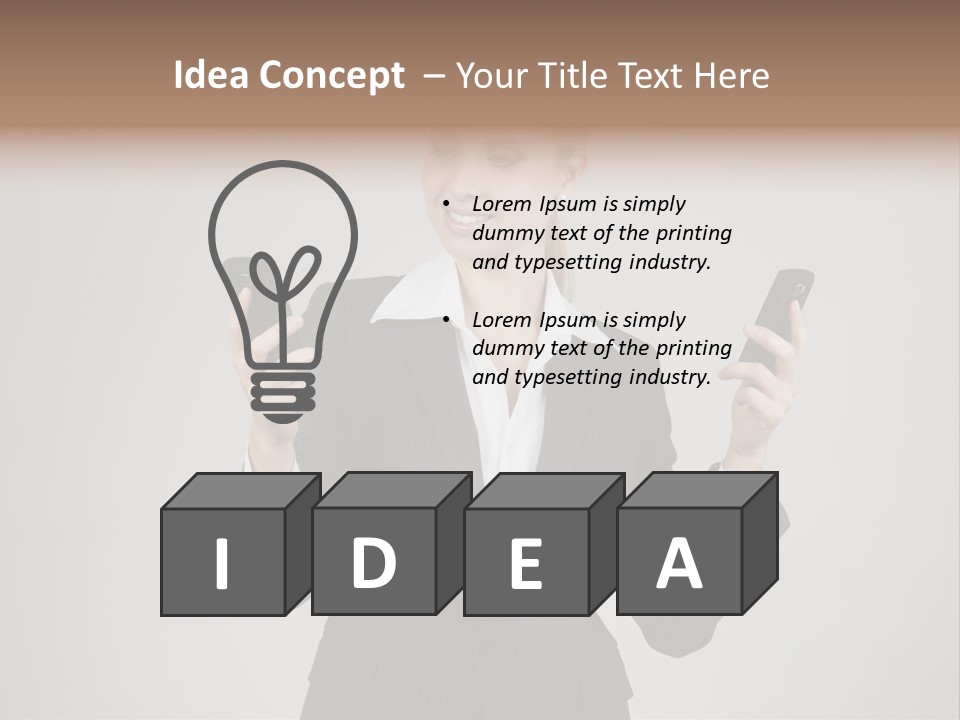 Blond Cell Welldressed PowerPoint Template