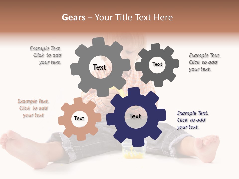 Person Sculpture Infant PowerPoint Template