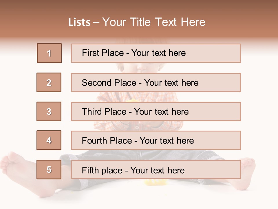Person Sculpture Infant PowerPoint Template