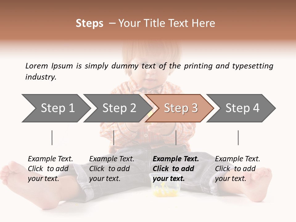 Person Sculpture Infant PowerPoint Template