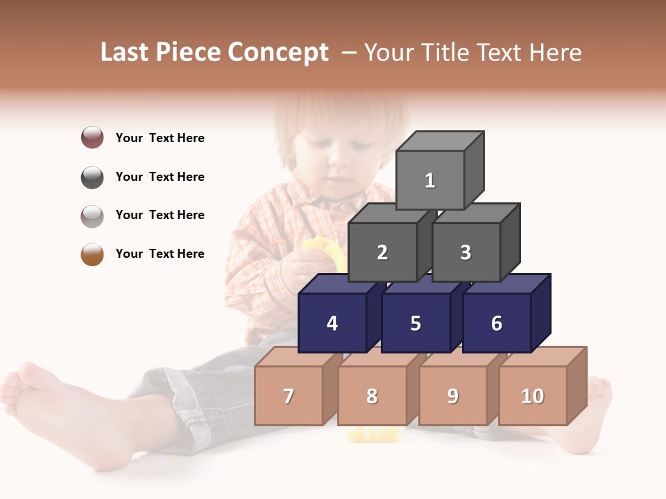 Person Sculpture Infant PowerPoint Template