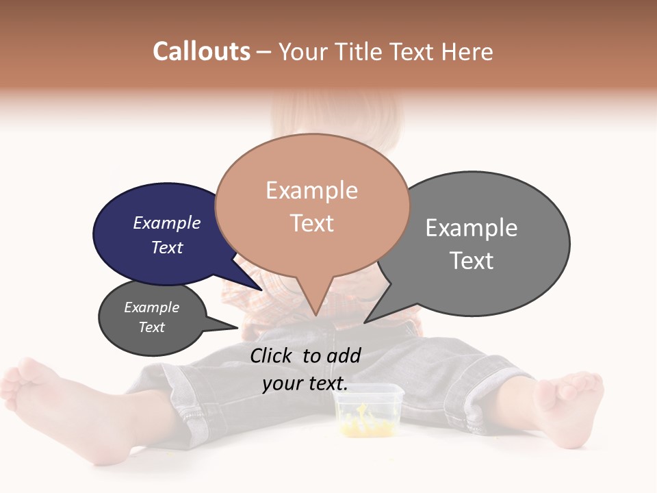 Person Sculpture Infant PowerPoint Template