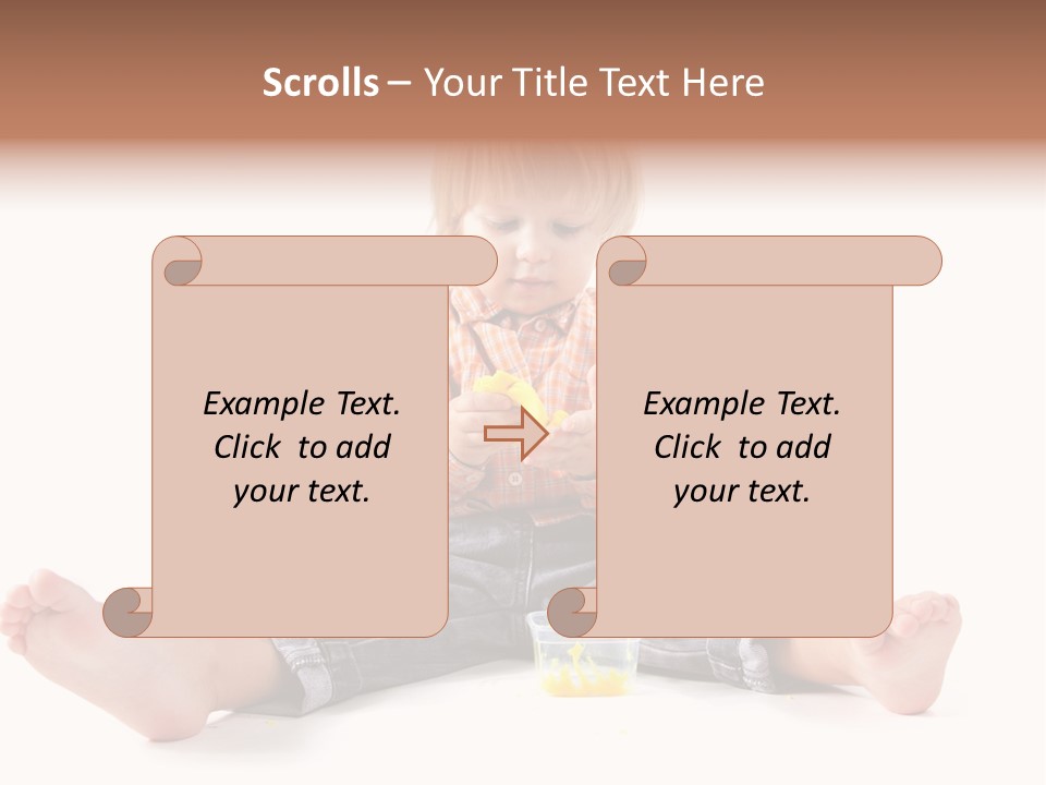 Person Sculpture Infant PowerPoint Template
