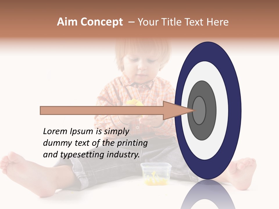 Person Sculpture Infant PowerPoint Template