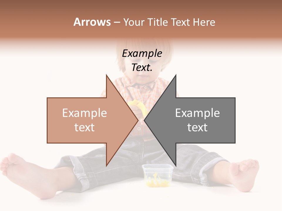 Person Sculpture Infant PowerPoint Template