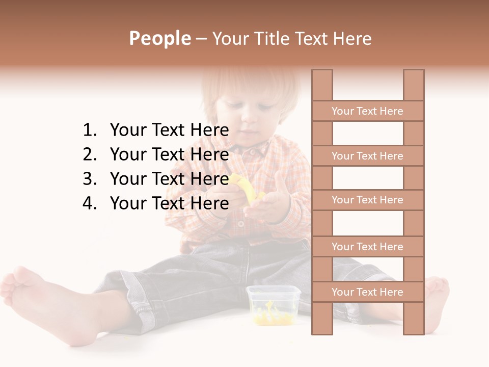 Person Sculpture Infant PowerPoint Template