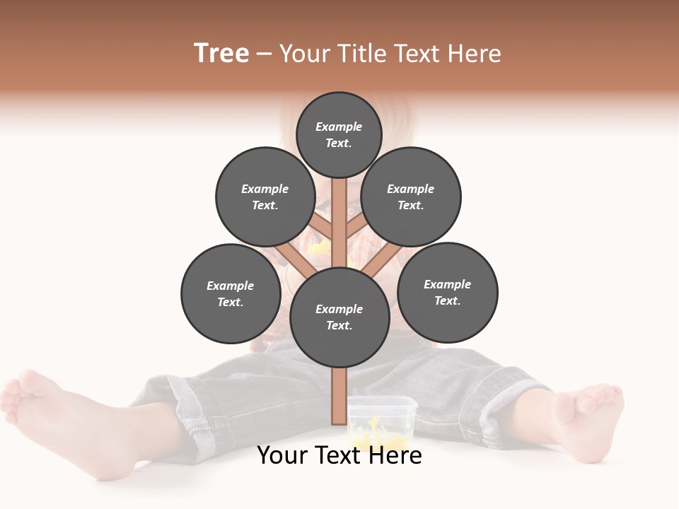 Person Sculpture Infant PowerPoint Template