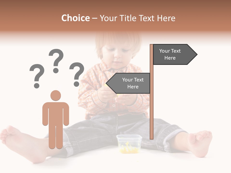 Person Sculpture Infant PowerPoint Template