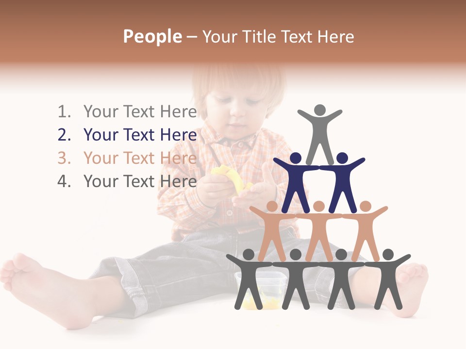 Person Sculpture Infant PowerPoint Template