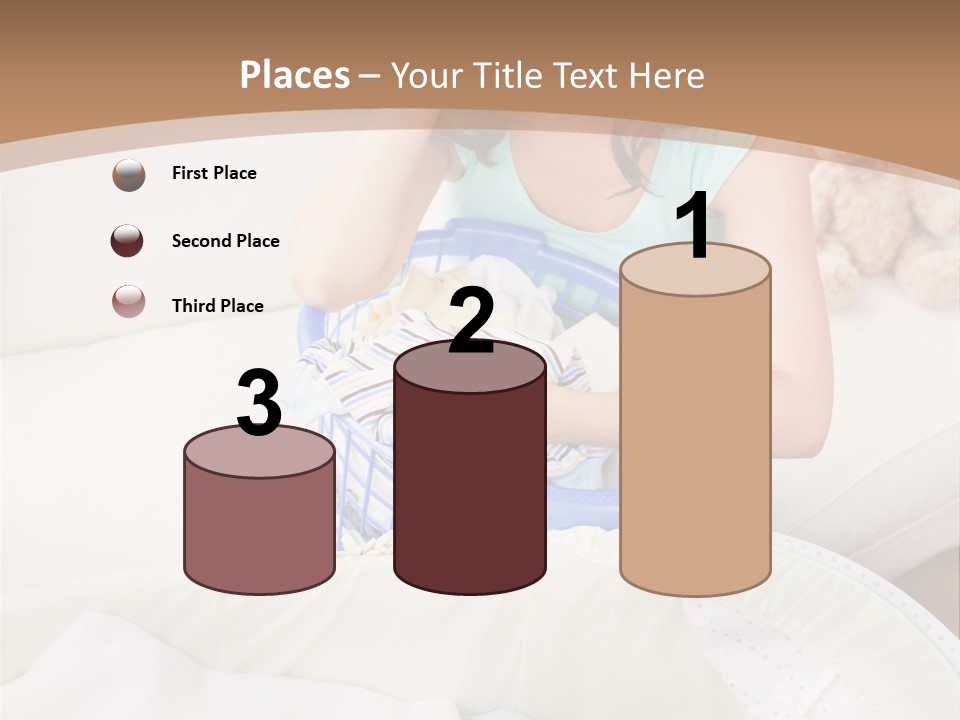 Serenity Teddy Laundry PowerPoint Template