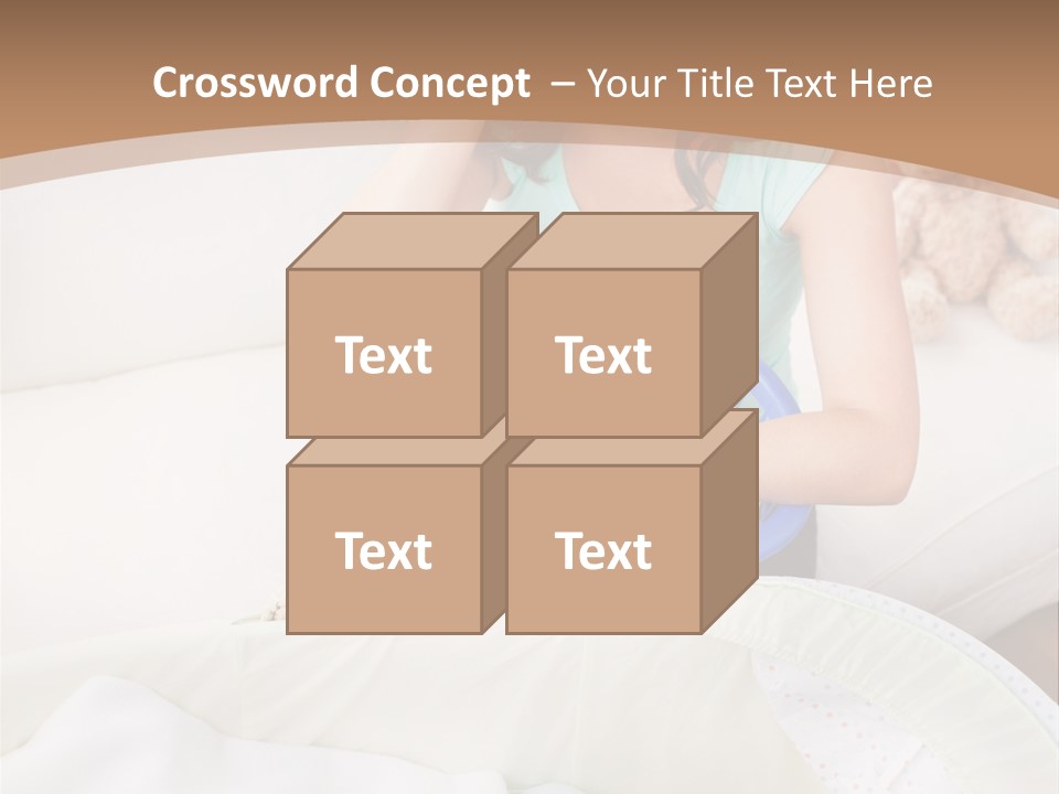 Serenity Teddy Laundry PowerPoint Template
