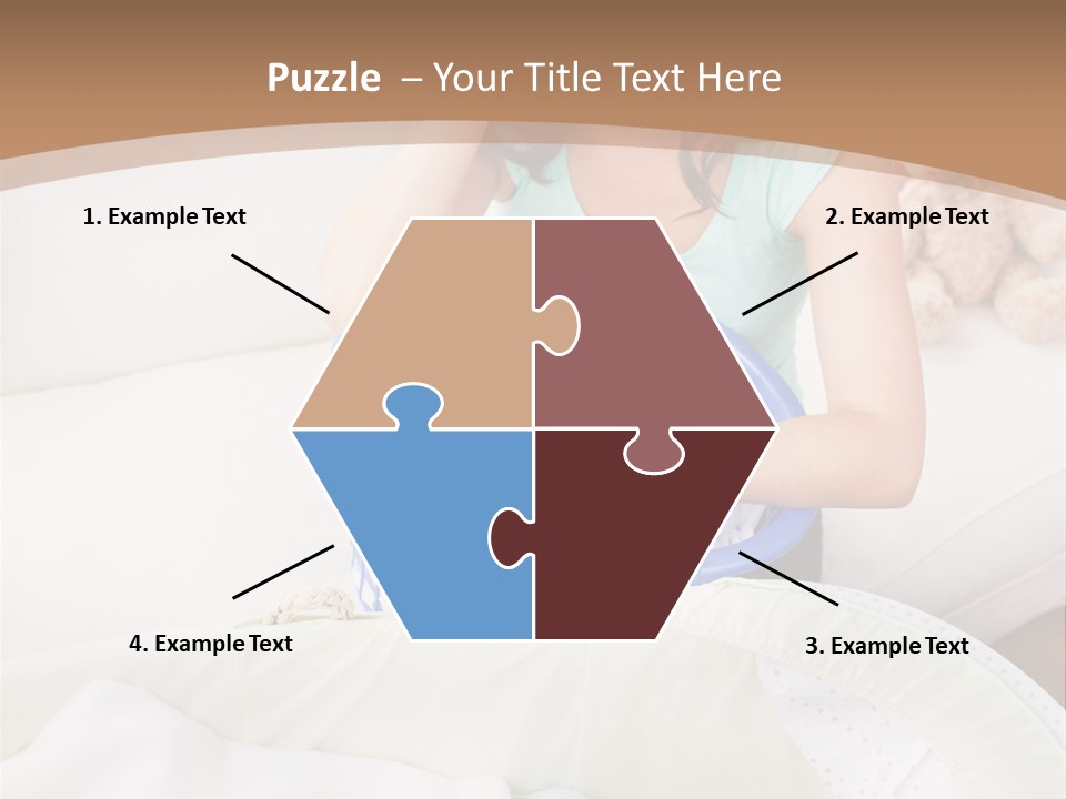 Serenity Teddy Laundry PowerPoint Template