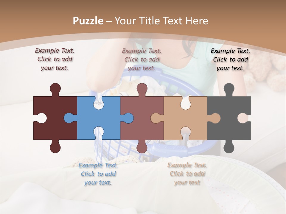 Serenity Teddy Laundry PowerPoint Template