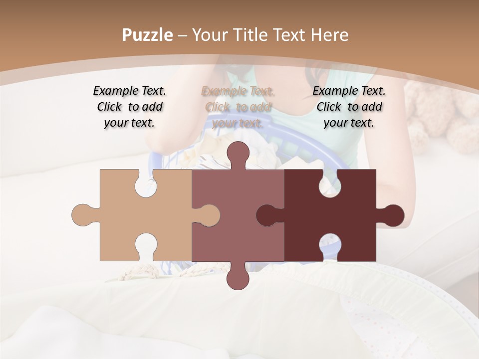 Serenity Teddy Laundry PowerPoint Template