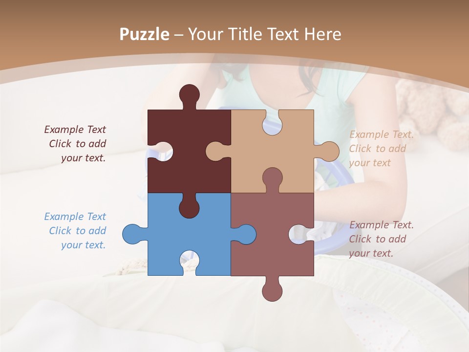 Serenity Teddy Laundry PowerPoint Template