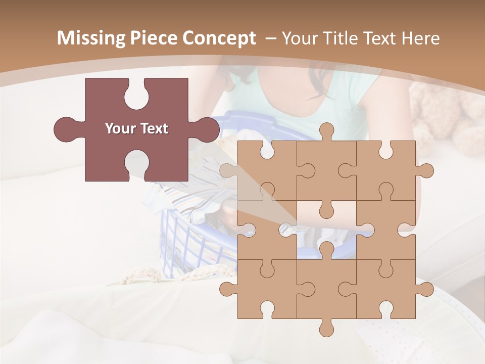 Serenity Teddy Laundry PowerPoint Template