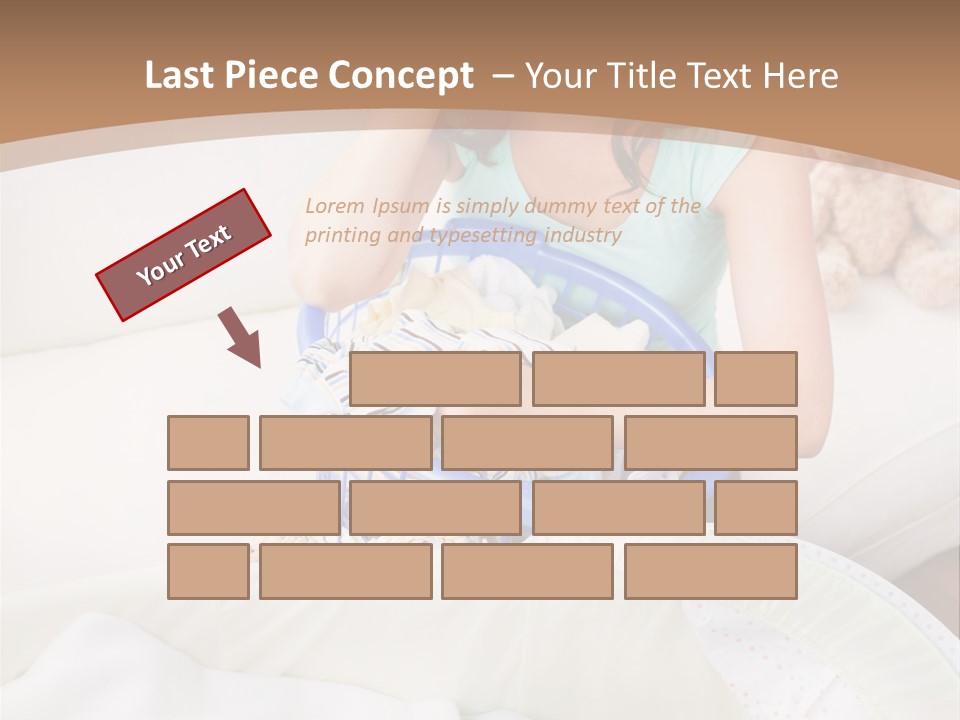 Serenity Teddy Laundry PowerPoint Template