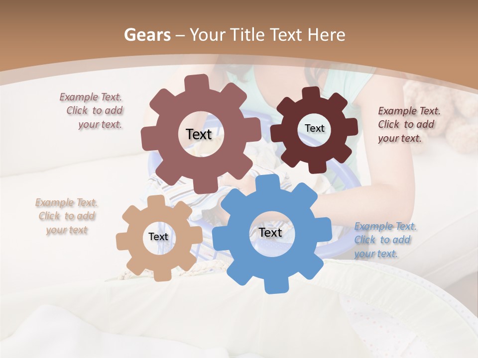 Serenity Teddy Laundry PowerPoint Template