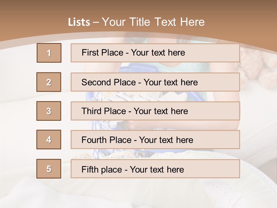 Serenity Teddy Laundry PowerPoint Template