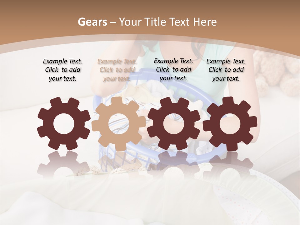 Serenity Teddy Laundry PowerPoint Template