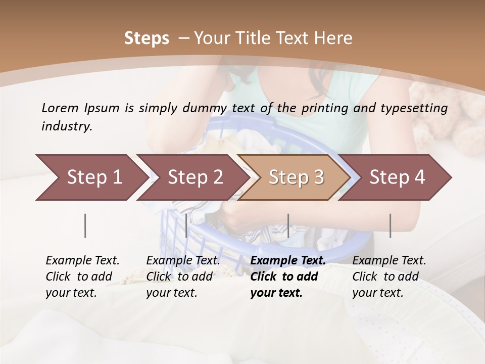 Serenity Teddy Laundry PowerPoint Template