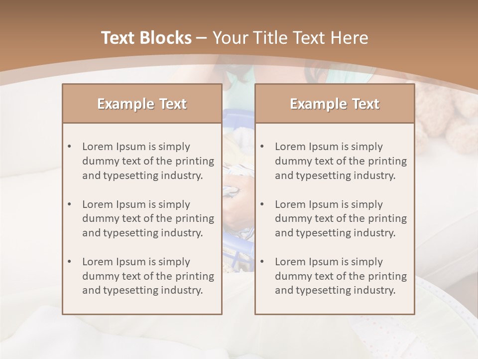 Serenity Teddy Laundry PowerPoint Template