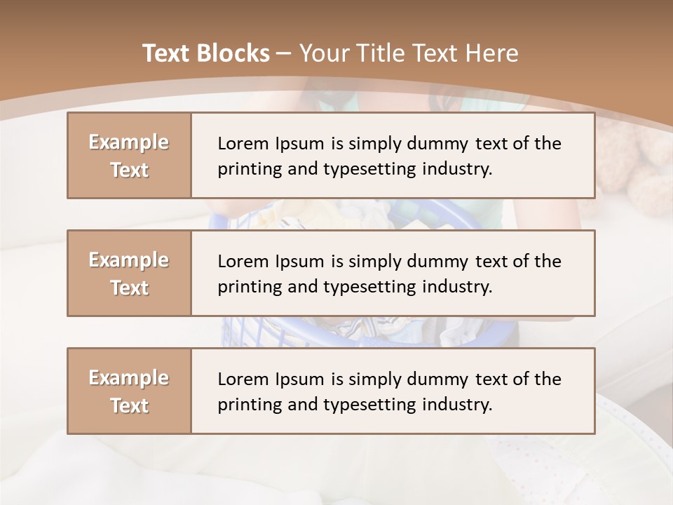 Serenity Teddy Laundry PowerPoint Template